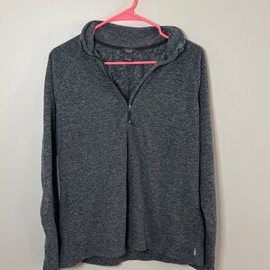 Eddie Bauer Women’s Charcoal Gray Quarter-Zip Sweater
